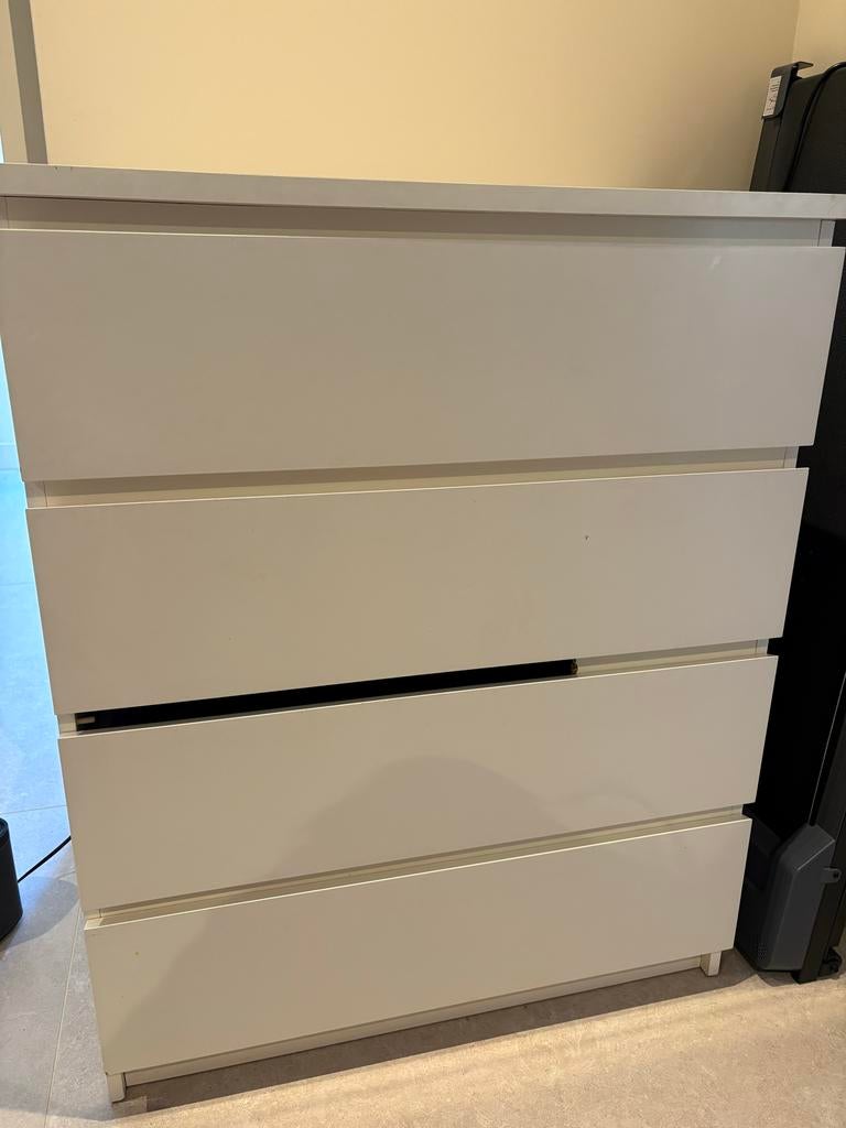 IKEA Malm ladekast met 4 laden - gebruikt, Huis en Inrichting, Ophalen, Gebruikt, 100 tot 150 cm, 50 tot 100 cm