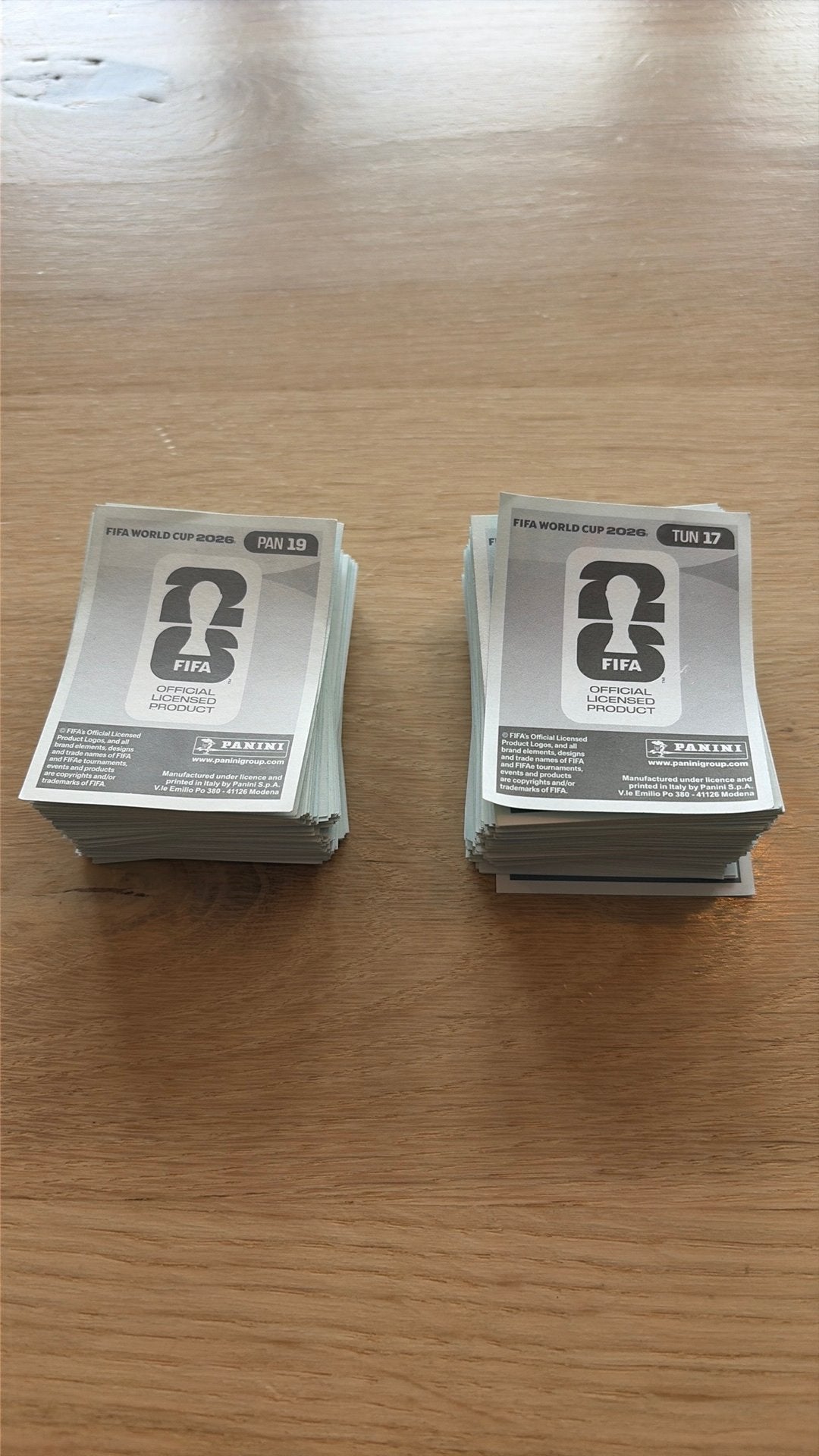 Panini wk 2026 sticker. Dubbelle stickers te koop, Ophalen of Verzenden