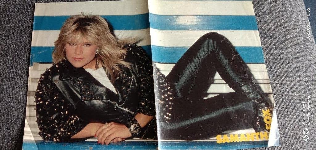 Poster samantha fox / kim wilde, Ophalen of Verzenden, A1 t/m A3, Film en Tv