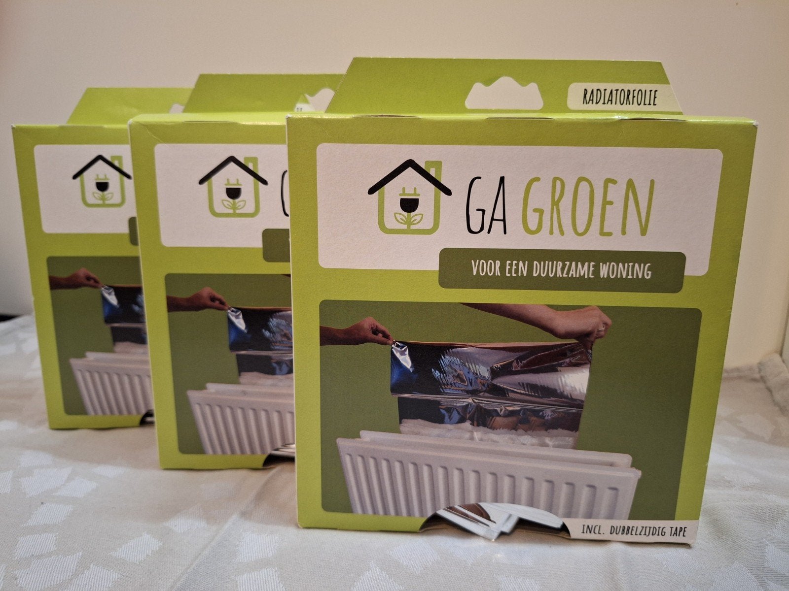 GA GROEN Radiatorfolie 50 cm x 5 m - Energiebesparend, 30 tot 80 cm, Hoog rendement (Hr), Radiator, Nieuw