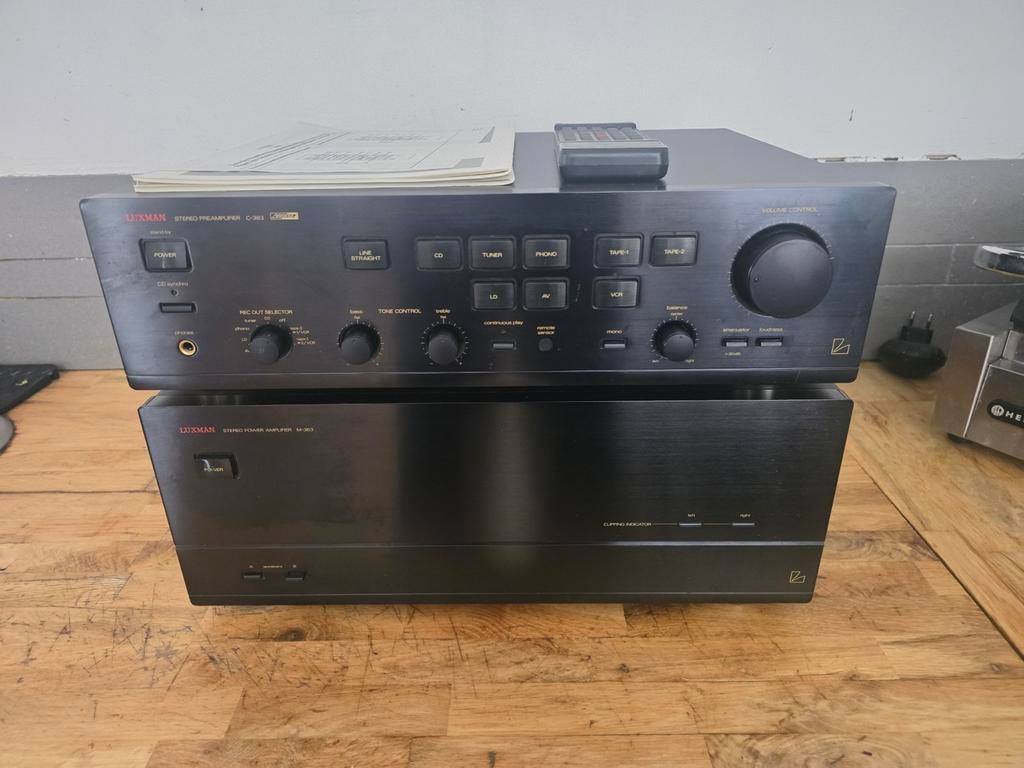 Luxman c-383 + m-363, Audio, Tv en Foto, Versterkers en Receivers, Zo goed als nieuw, Ophalen of Verzenden