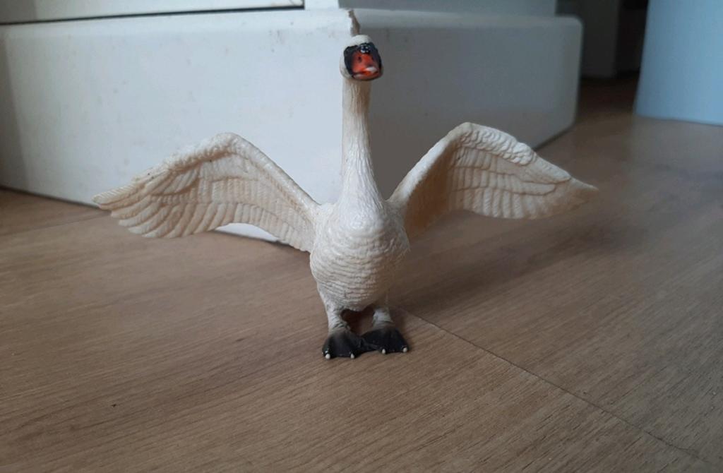 Schleich zwaan 13614 zeldzaam, Ophalen of Verzenden, Nieuw, Vogel, Beeldje of Figuurtje