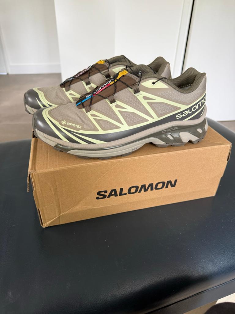 Salomon XT-6 Gore-Tex Sneakers - nieuw en ongedragen, Bruin, Nieuw, Ophalen of Verzenden, Sneakers of Gympen