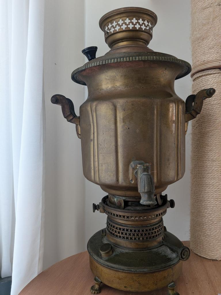 Antieke Russische Samovar - Koperen Theemaker, Ophalen of Verzenden