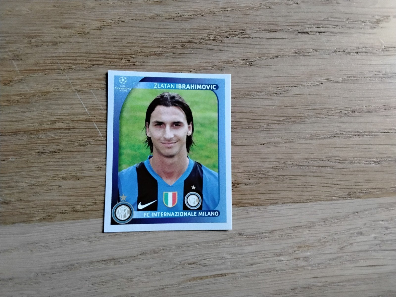 Panini Sticker Zlatan Ibrahimovic Champions League 2008/09, Verzamelen, Ophalen of Verzenden, Zo goed als nieuw, Poster, Plaatje of Sticker