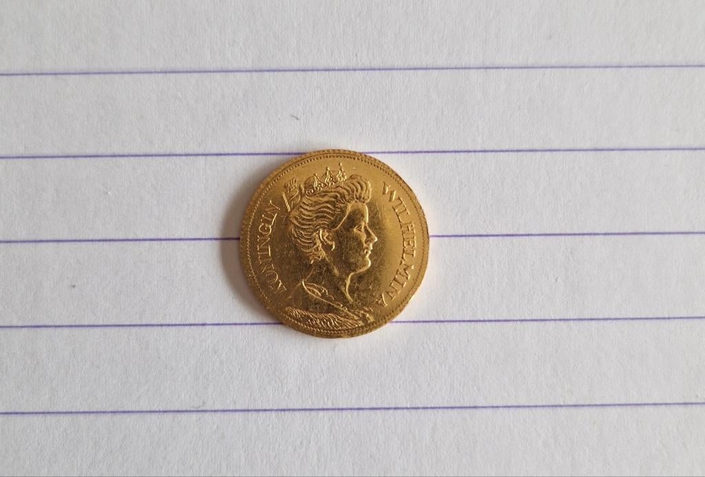 Gouden 5 gulden 1912, Ophalen of Verzenden, Overige landen, Losse munt, Goud