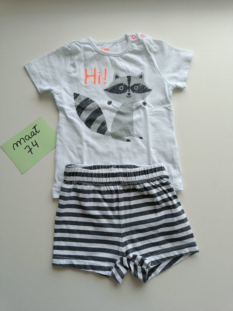 Baby pyjama Hema maat 74-80, Kinderen en Baby's, Nacht- of Onderkleding, Gebruikt, Jongetje of Meisje, Ophalen of Verzenden