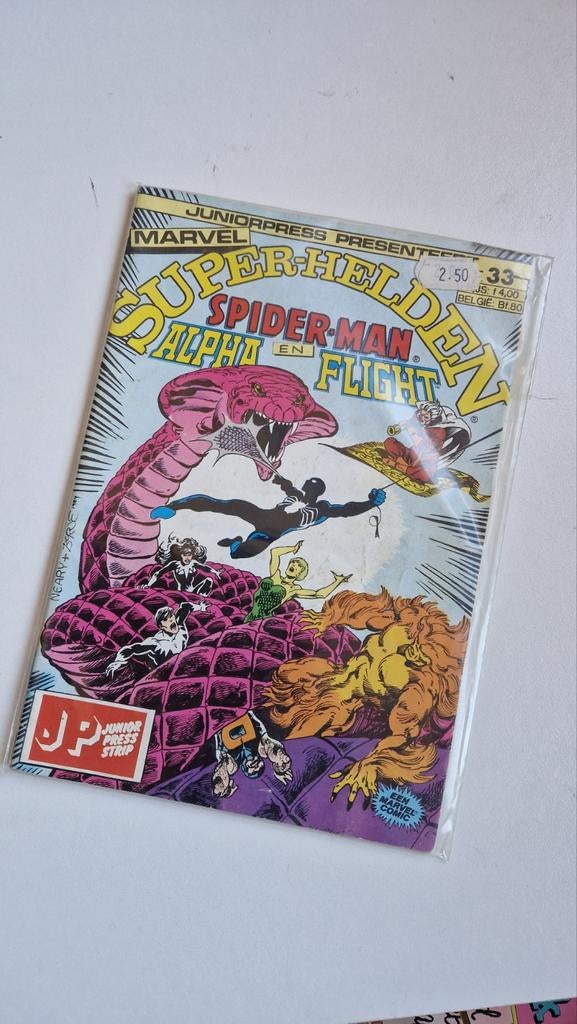 Superhelden Spider-Man en Alpha Flight Juniorpress, Boeken, Strips | Comics, Gelezen, Eén comic, Amerika, Ophalen of Verzenden