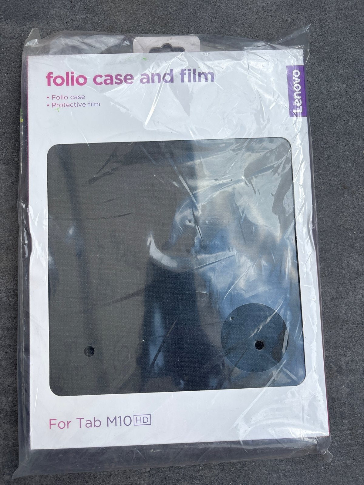 Lenovo Folio Case en Screenprotector voor Tab M10 HD, Computers en Software, Tablet-hoezen, Ophalen, Nieuw, 10 inch, Bescherming voor- en achterkant