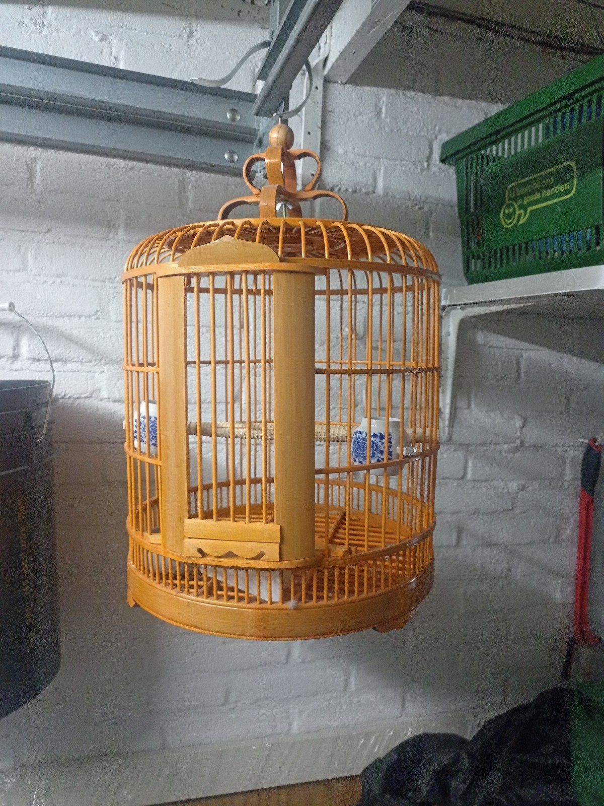Chinese bamboe kooi, Ophalen, Zo goed als nieuw, Overige materialen, Vogelkooi