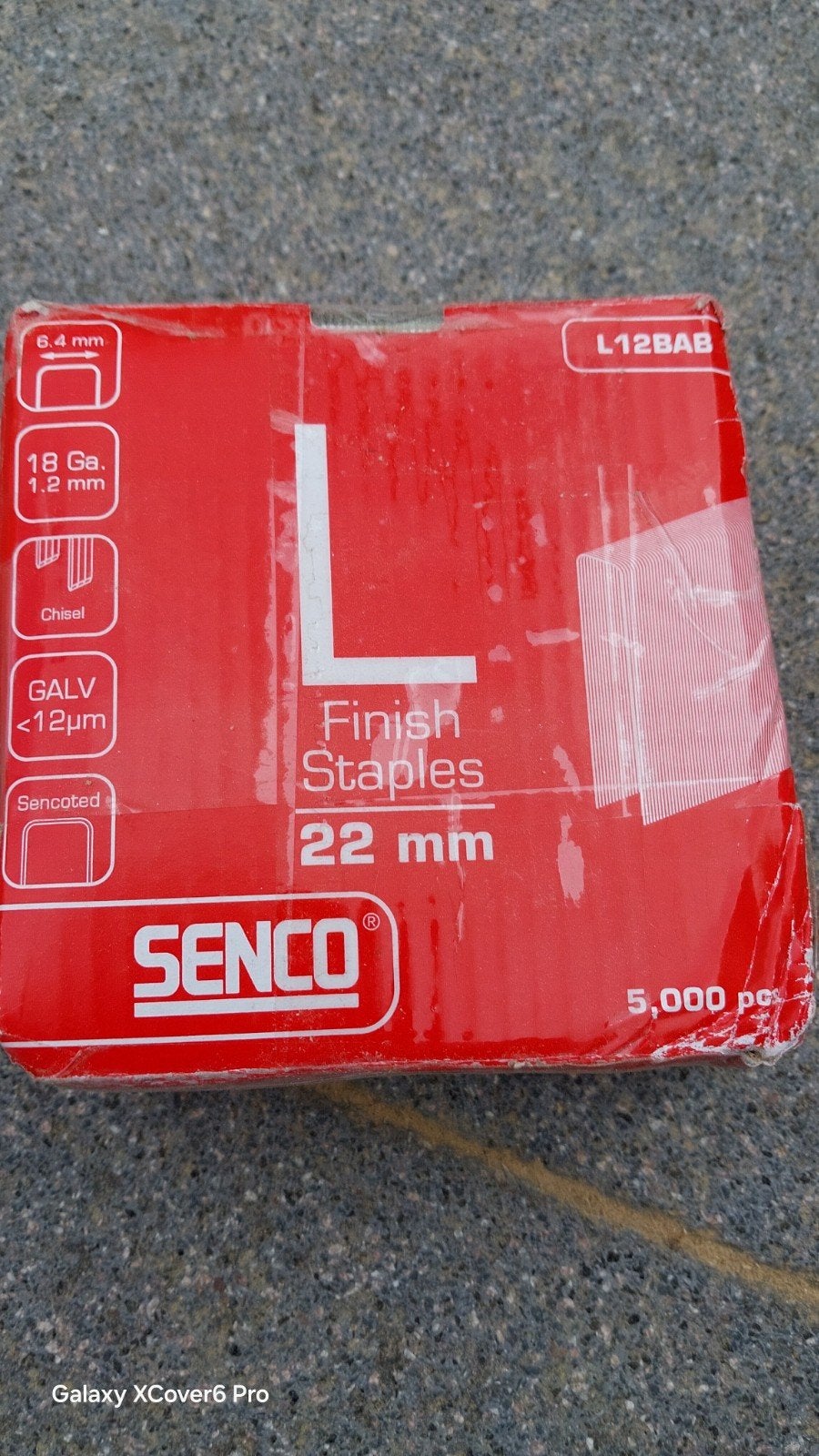 Senco Finish Staples L12BAB 22mm - 5000 stuks, Ophalen of Verzenden