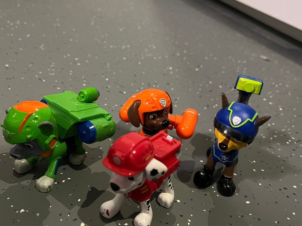 Paw Patrol actiefiguren (4), Ophalen, Gebruikt