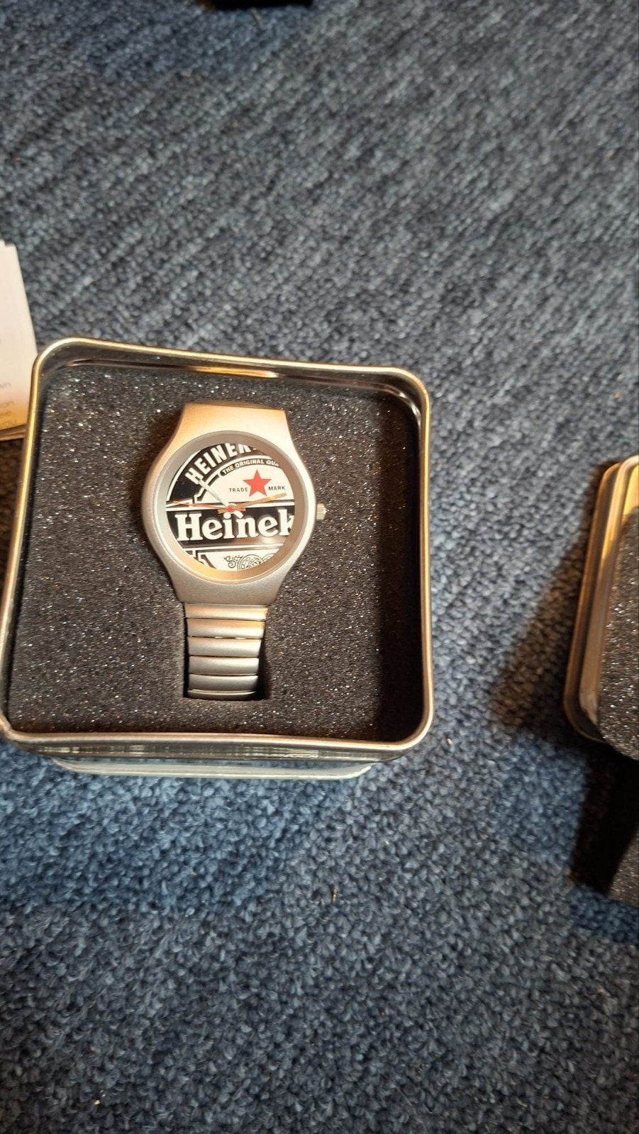 Heineken horloge, Sieraden, Tassen en Uiterlijk, Horloges | Heren, Staal, Staal, Nieuw, Ophalen
