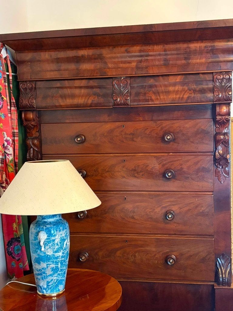 Houten kast antieke Engels 200 jaar 120 cm breed laden