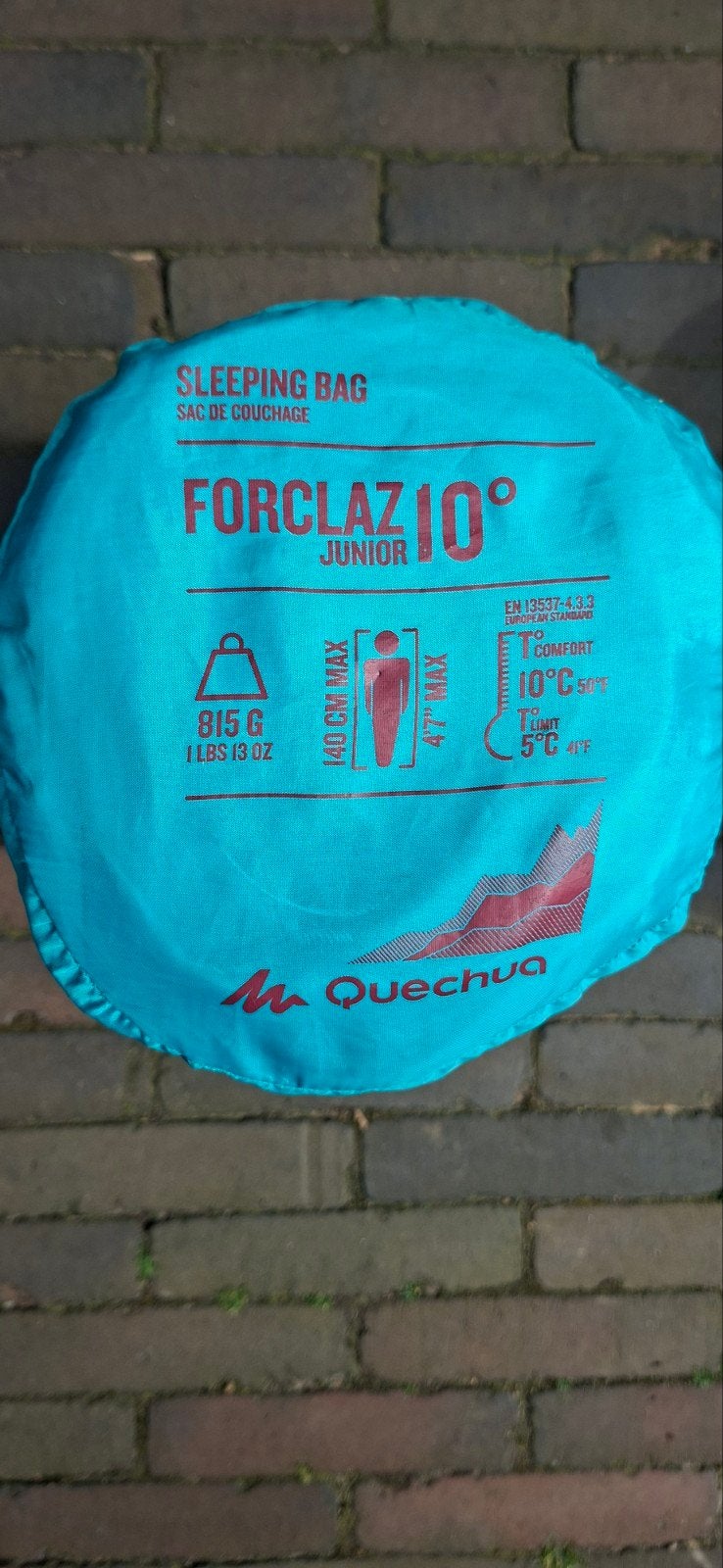 Quecha Forclaz 10 slaapzak (140 cm), Ophalen, Zo goed als nieuw