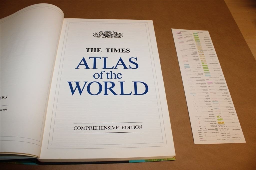 Times Atlas of the World — Comprehensive Edition 1990 Groot, Boeken, Gelezen, Ophalen of Verzenden, Landkaart, 1800 tot 2000