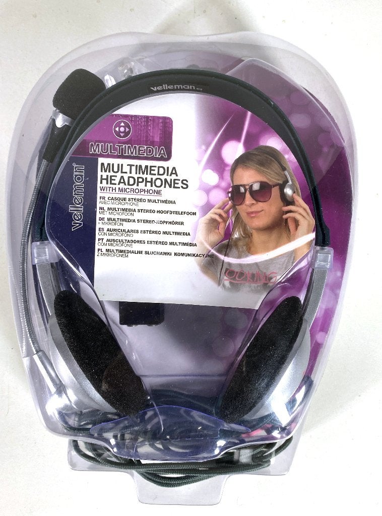 Velleman koptelefoon/headset HSM7 nieuw, Ophalen, Nieuw, Bedraad, Velleman