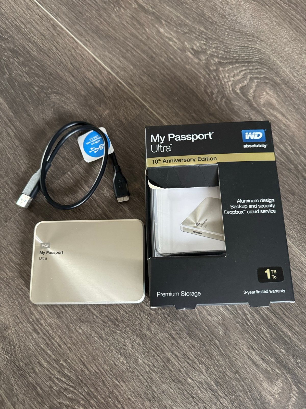 WD My Passport Ultra 1TB Externe Harde Schijf, Computers en Software, Server, HDD, Ophalen of Verzenden, Zo goed als nieuw