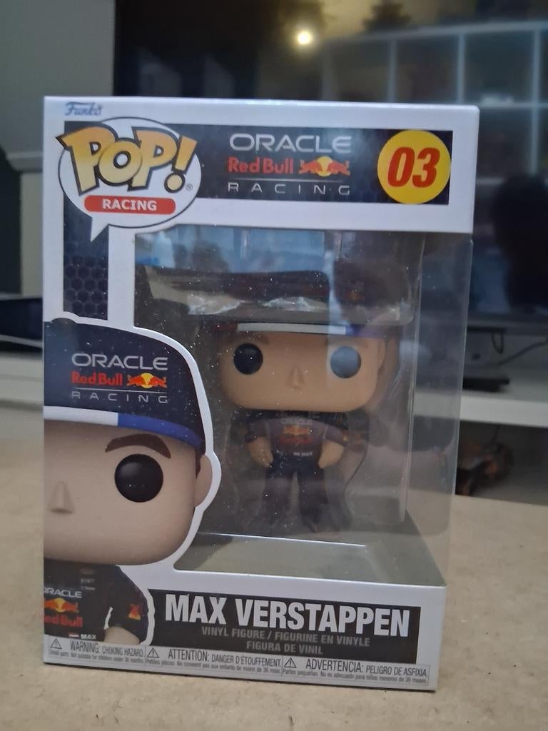 Max verstappen funko pop, Ophalen of Verzenden, Zo goed als nieuw