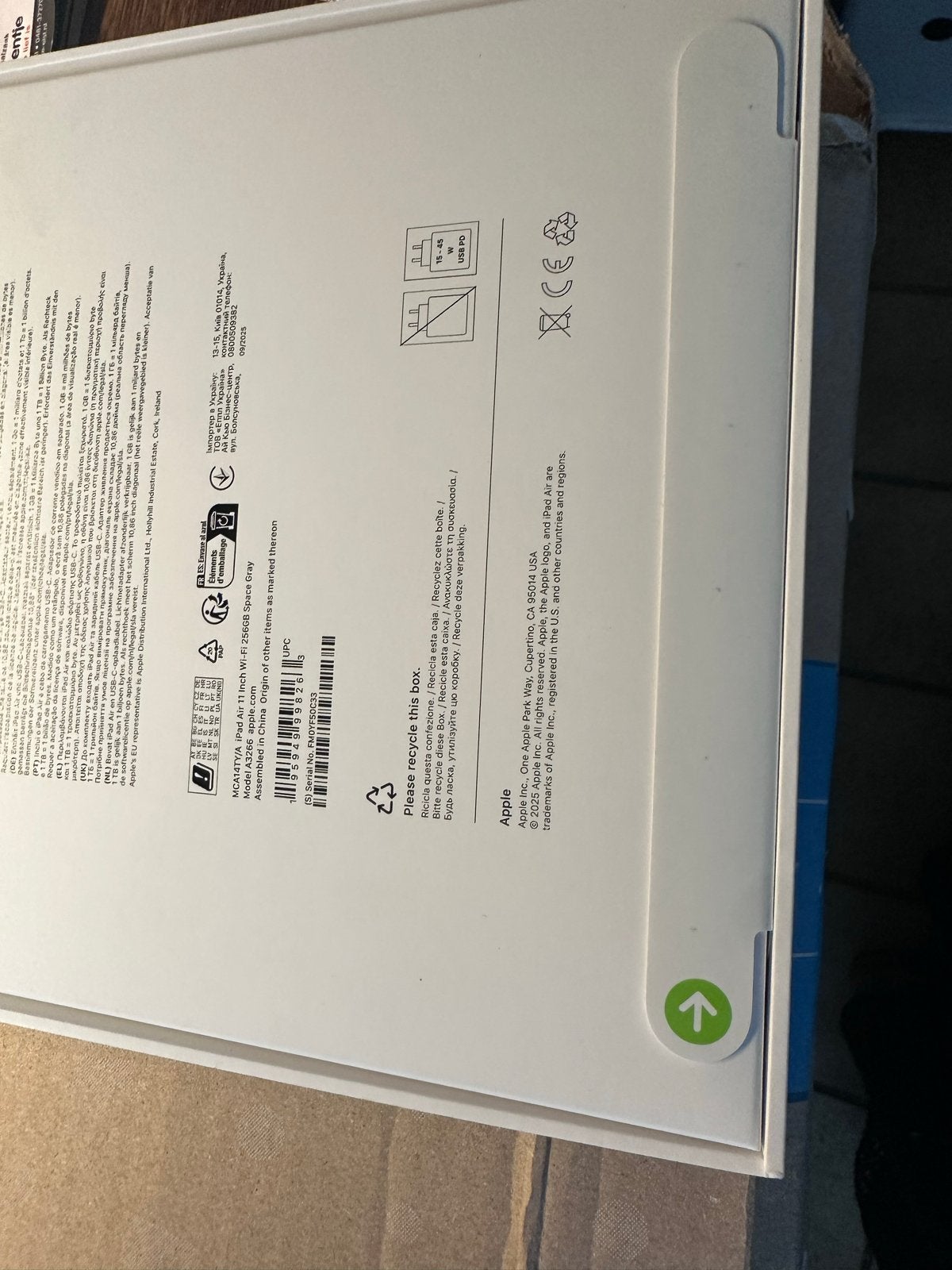Nieuw in doos! iPad Air 11 inch (M3) Wifi 256 GB, Apple iPad Air, 11 inch, Nieuw, Ophalen of Verzenden