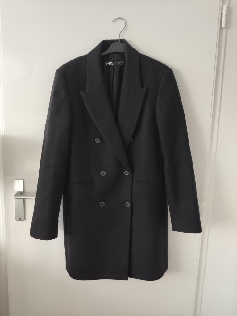 Zara double-breasted blazer jas zwart 36 S nieuw, Nieuw, Ophalen of Verzenden, Maat 36 (S), Zara