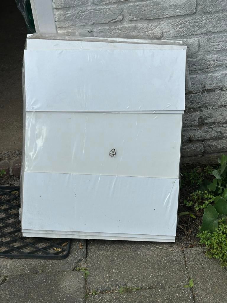 Legplanken Kewlox kasten 3* wit MDF, Ophalen, Nieuw