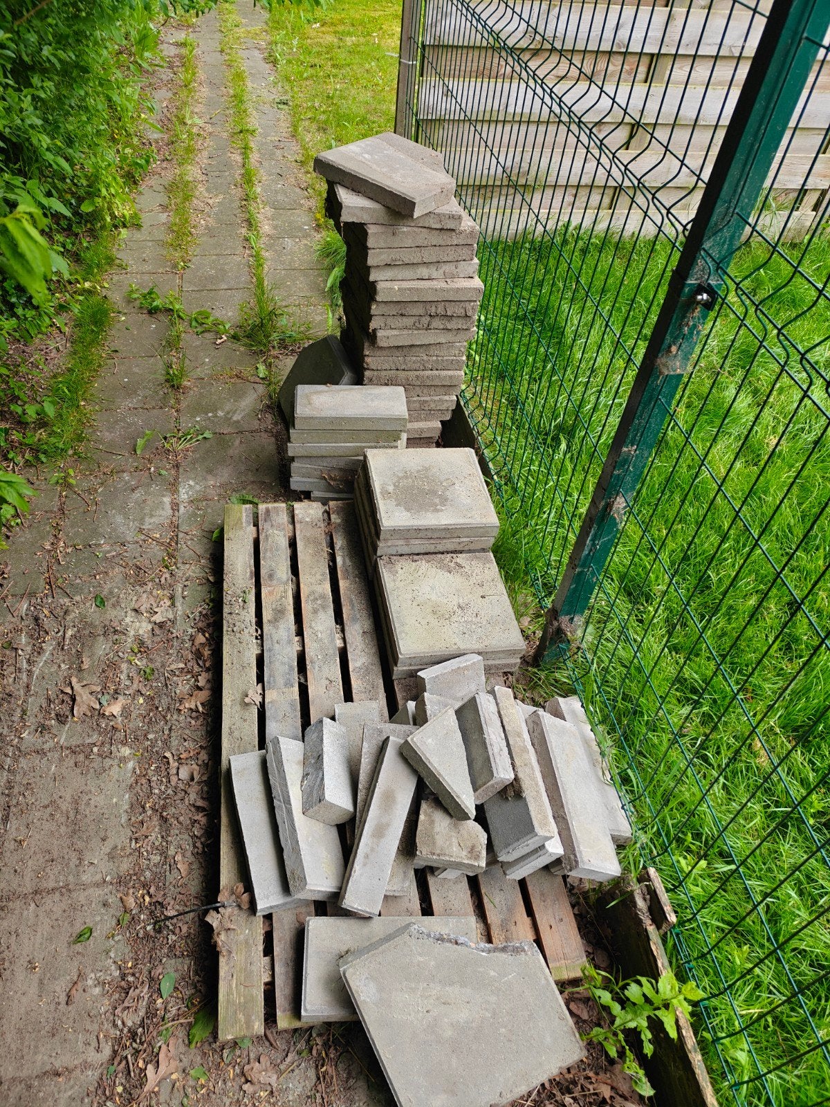 Gratis etontegels, Ophalen, Gebruikt, Beton, Terrastegels