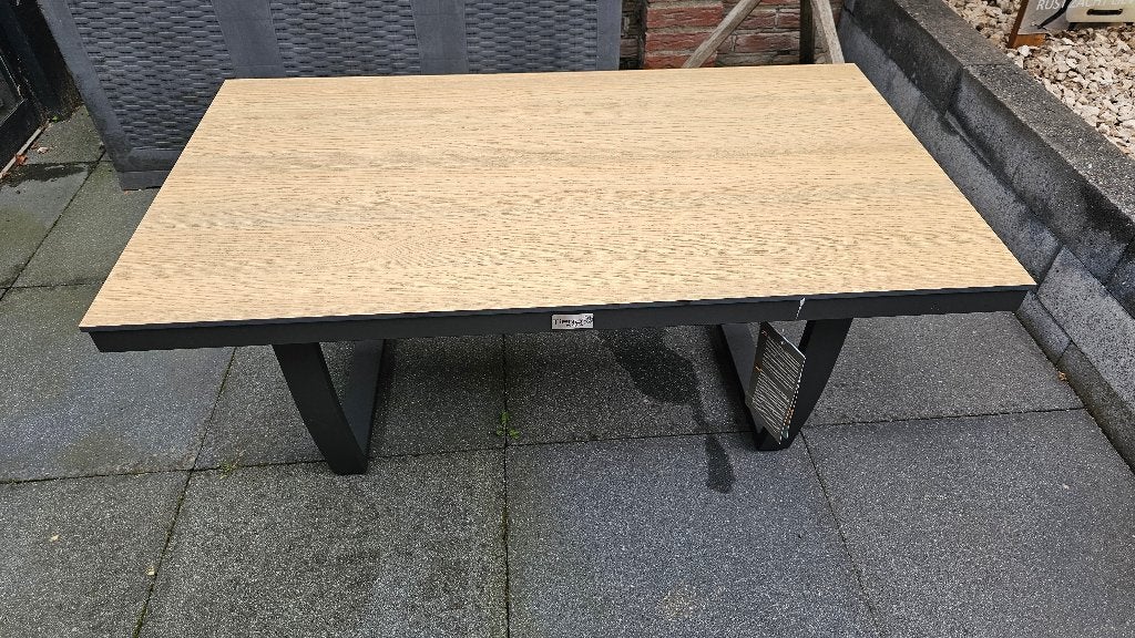 Tierra Valencia Buiten Salon Tafel! Charcoal! NIEUW!!, Ophalen, Nieuw, Rechthoekig