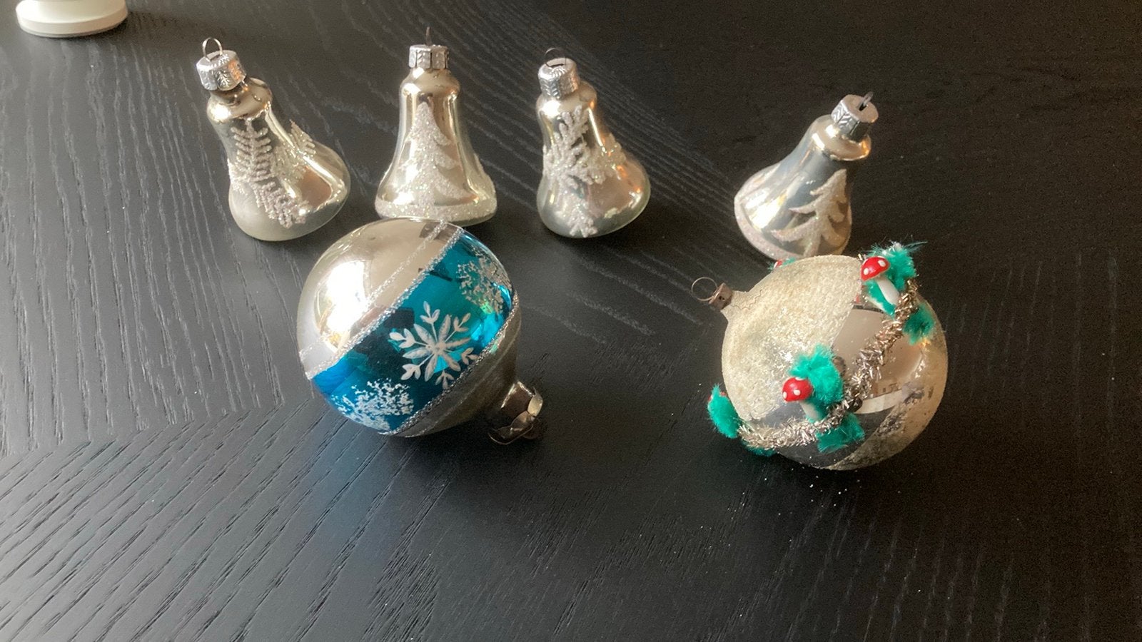 Oude kerst ornamenten ballen, Diversen, Ophalen of Verzenden, Gebruikt