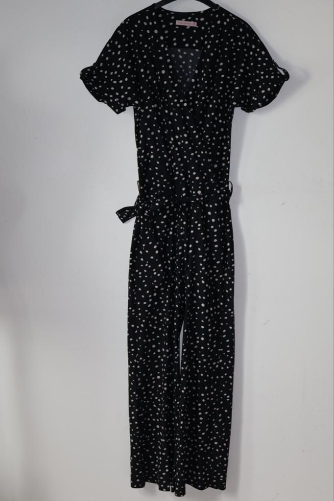 Studio Anneloes travelstof jumpsuit zwart wit maat 36 / S, Studio Anneloes, Ophalen of Verzenden, Maat 36 (S), NL