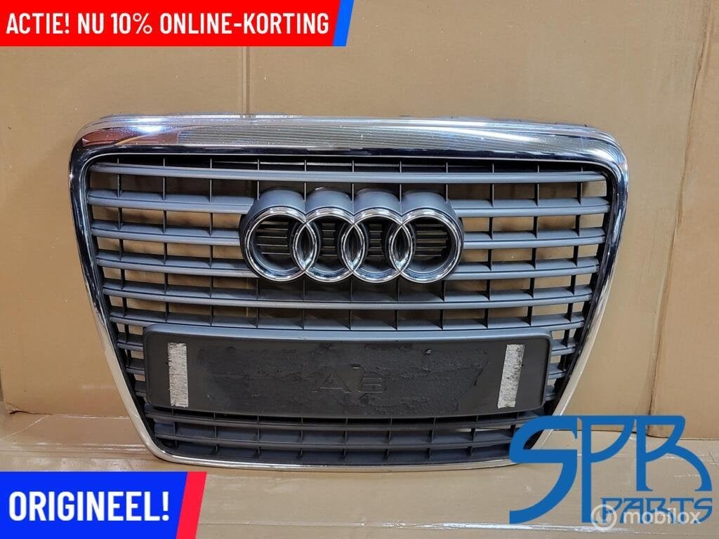 AUDI A6 4F C6 FACELIFT GRILLE S-LINE GRILL 2008-2011 ORIGINE, Gebruikt, AUDI, Audi, Ophalen of Verzenden