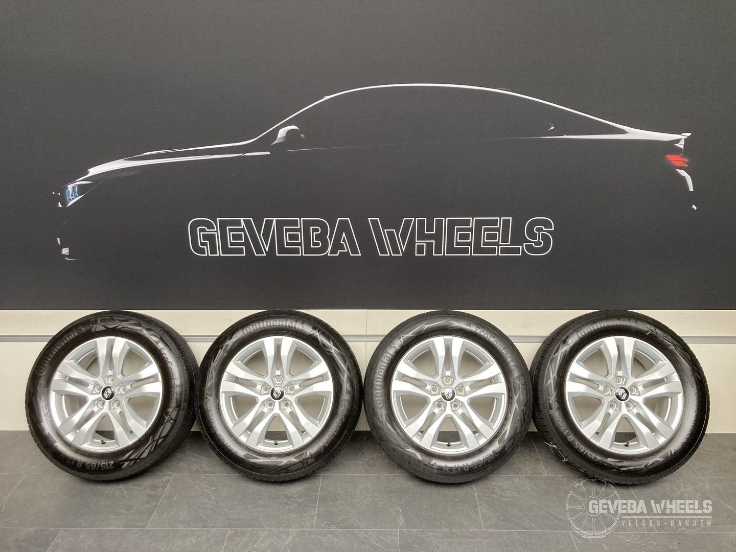 17” originele renault Austral velgen + banden 5x114.3 403007, -, -, Banden en Velgen, 17 inch