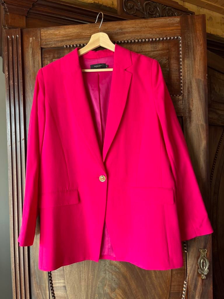 Fuchsiakleurige blazer van Claudia Strater, Maat 38/40 (M), Verzenden, Zo goed als nieuw, Jasje