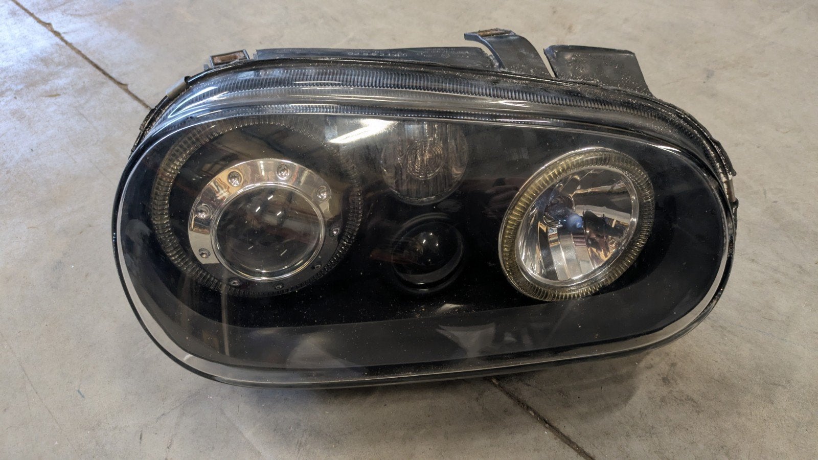 Koplamp VW Golf 4 - Zwart, Auto-onderdelen, Ophalen, Gebruikt, Volkswagen