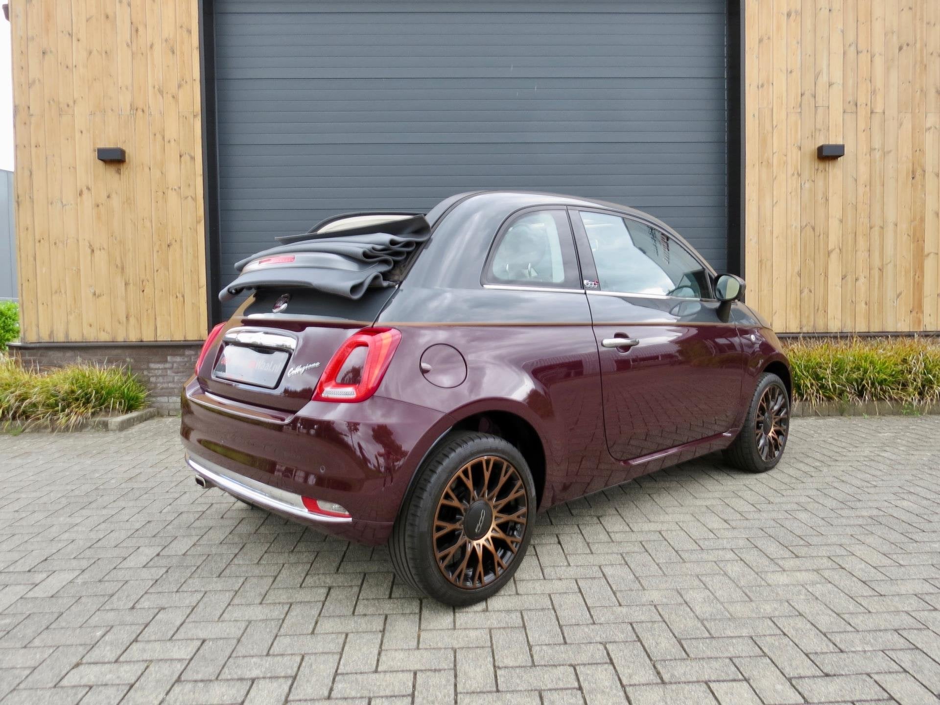 Fiat 500 C 1.2 Collezione *Carplay *Limited edition *Uniek, Auto's, Fiat, Gebruikt, Cabriolet, 4 stoelen, Leder en Stof