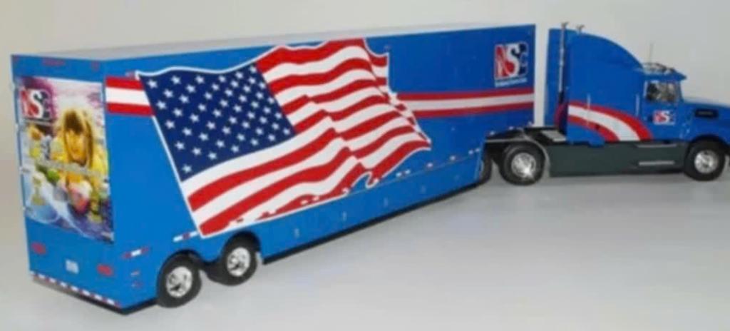 FORD AEROMAX 1990 schaal 1/43 serie USA TRUCKS # 16, Hobby en Vrije tijd, Modelauto's | 1:43, Verzenden, Nieuw, Bus of Vrachtwagen