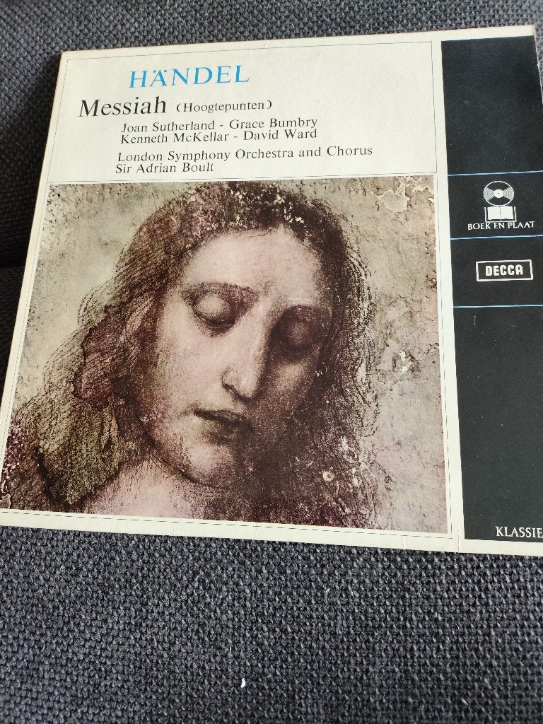 Händel Messiah in nette staat, Overige typen, Ophalen of Verzenden, Zo goed als nieuw, 12 inch