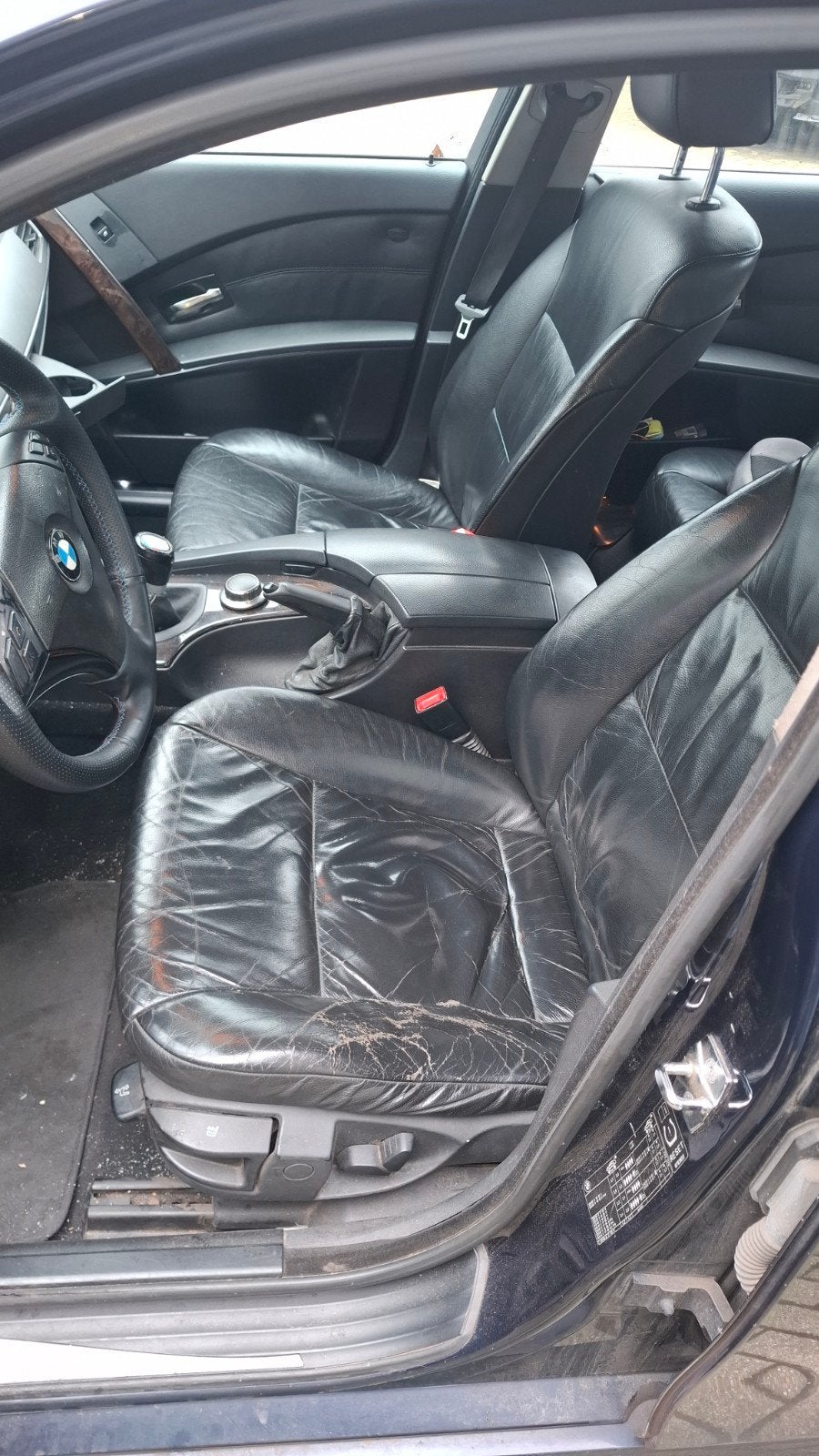 BMW E60 Lederen Stoelen + Achterbank, Ophalen, Gebruikt, BMW