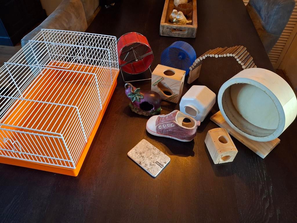 Hamster kooi, Kooi, Minder dan 75 cm, Zo goed als nieuw, Hamster