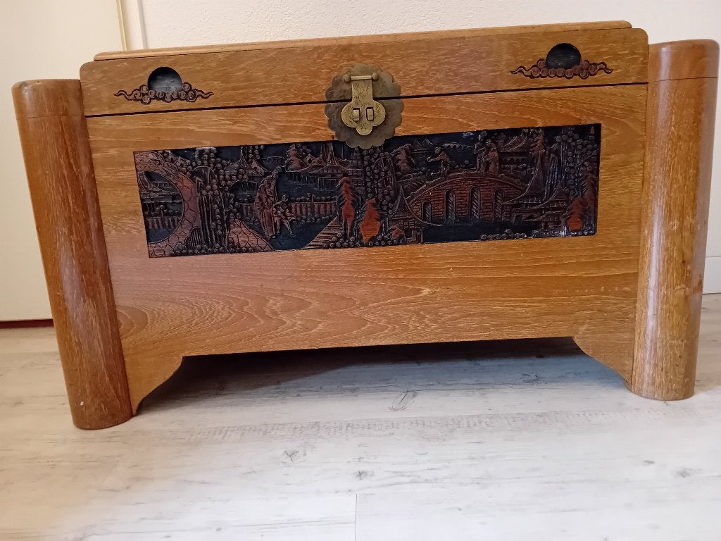 dekenkist, Ophalen, Gebruikt, 50 tot 100 cm, 50 tot 75 cm
