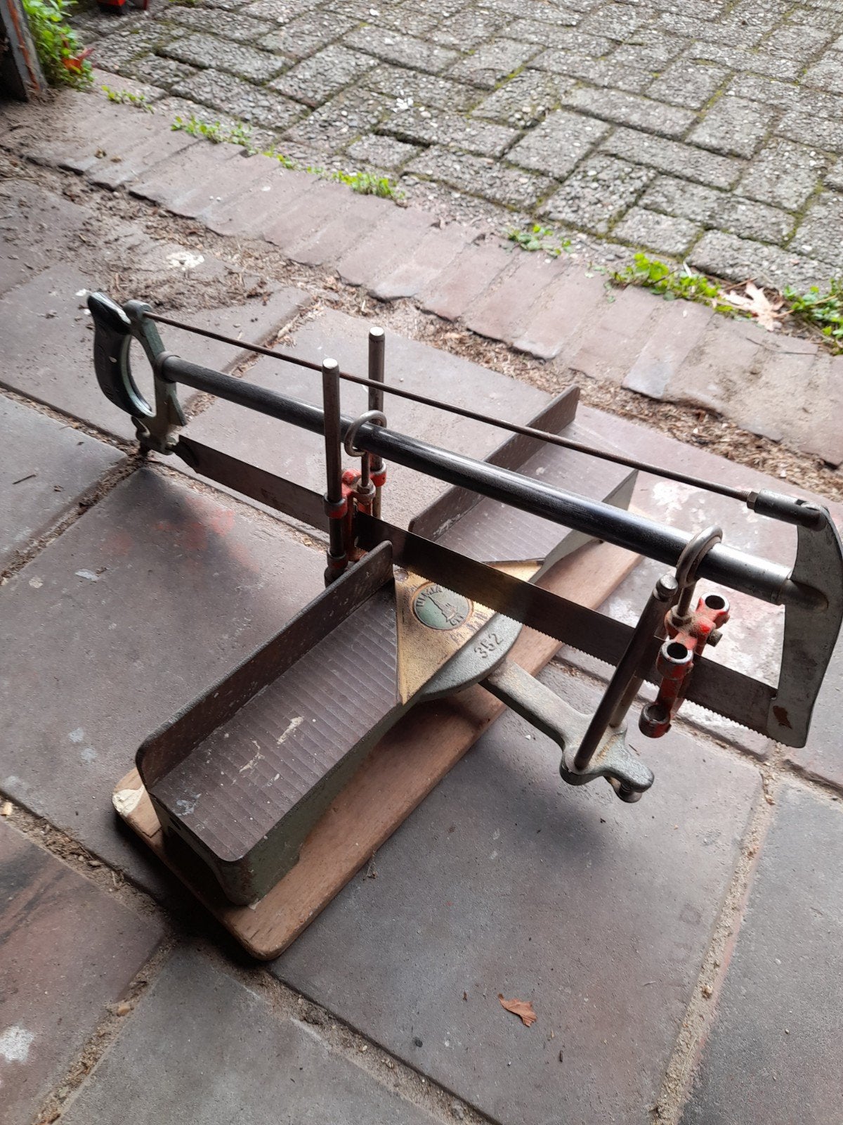 Ulmia 352 verstekzaag - Vintage handgereedschap, Ophalen, Gebruikt, Zaag, Overige merken