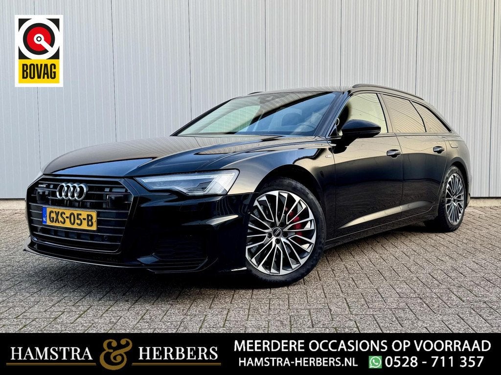 Audi A6 Avant 55 TFSI e quattro Competition S-Line zwart, Auto's, Audi, Bedrijf, Te koop, A6, 4x4, ABS, Achteruitrijcamera, Adaptive Cruise Control