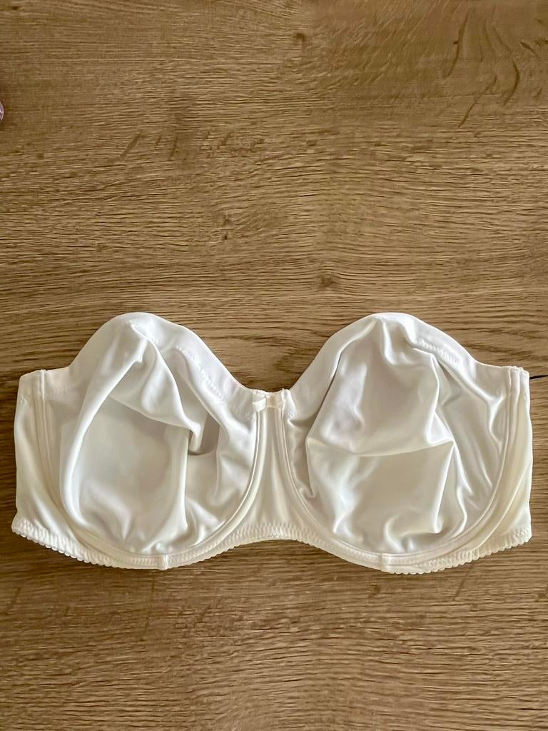 Prima donna 85F strapless satin ivoor, Kleding | Dames, Ondergoed en Lingerie, Overige kleuren, Verzenden, BH