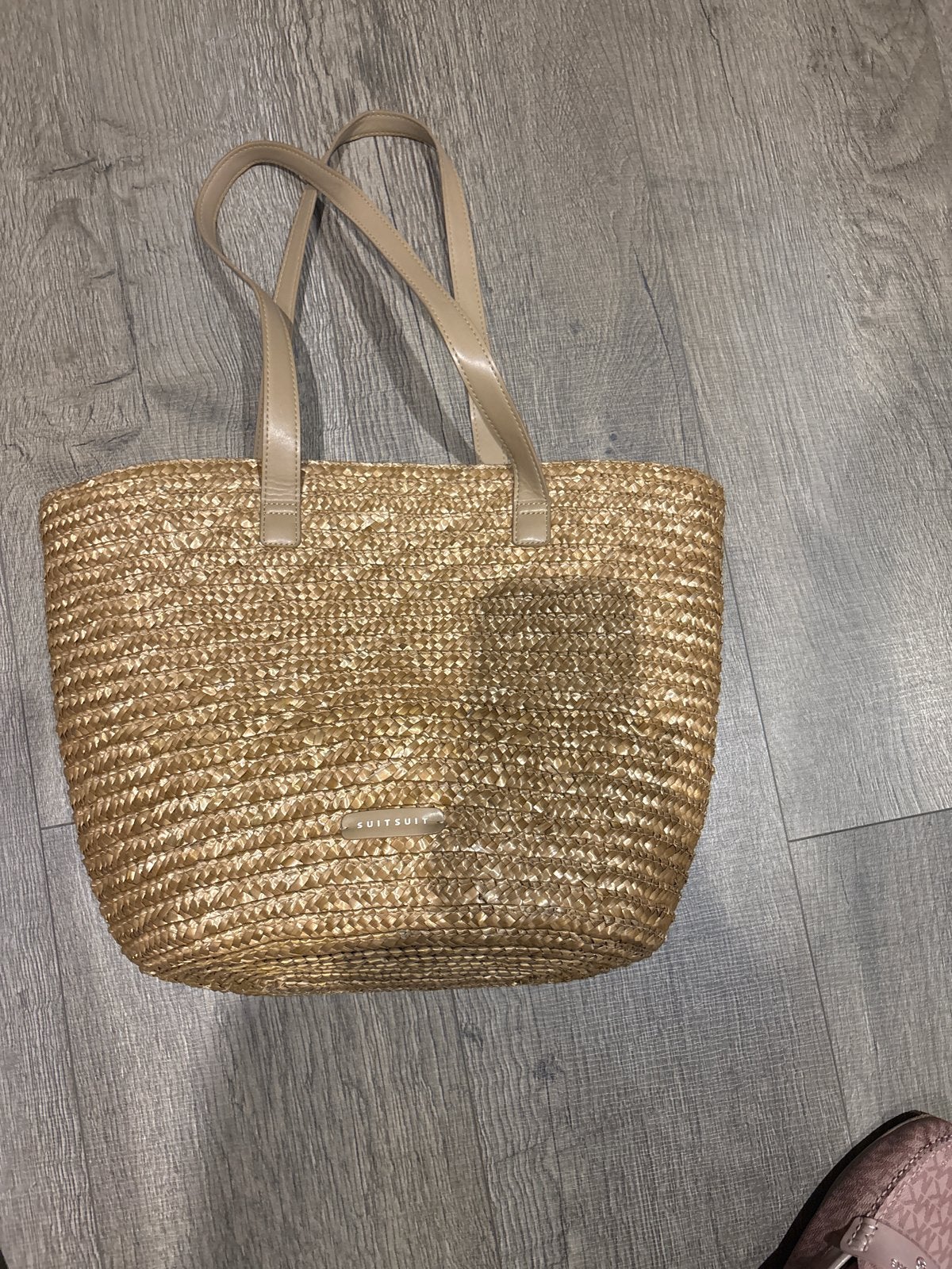 SuitSuit strandtas, Ophalen of Verzenden, Gebruikt, Beige, Shopper