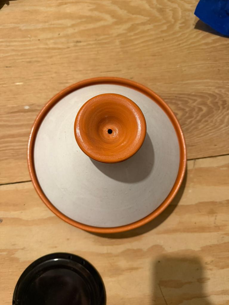 Tajine Aardewerk + kookplaatje, Ophalen of Verzenden, Zo goed als nieuw