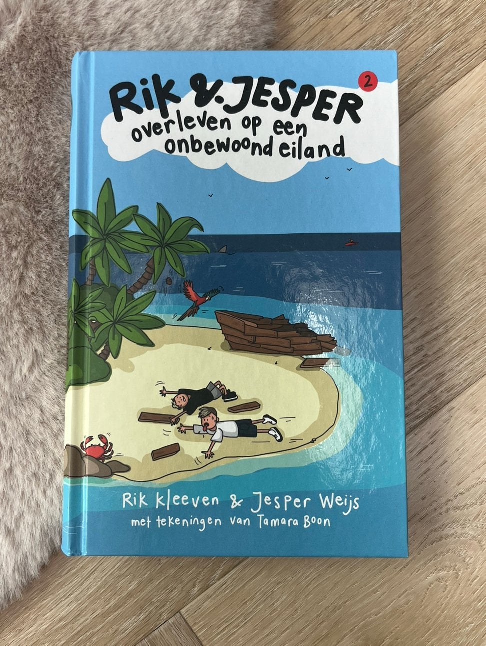 Rik & Jesper Overleven op een onbewoond eiland, Boeken, Kinderboeken | Jeugd | 10 tot 12 jaar, Ophalen, Zo goed als nieuw