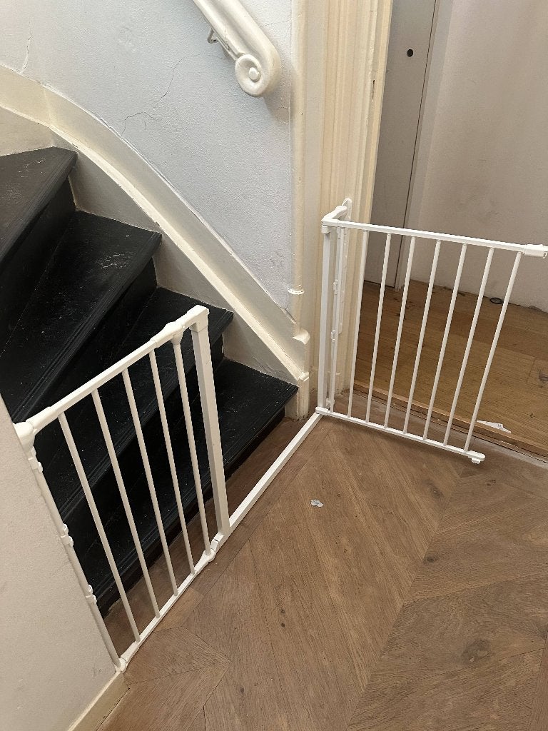Kinder traphekje / Child stair gates - Set of 2 - Like New, Ophalen, Zo goed als nieuw, 115 cm of meer, Metaal of IJzer