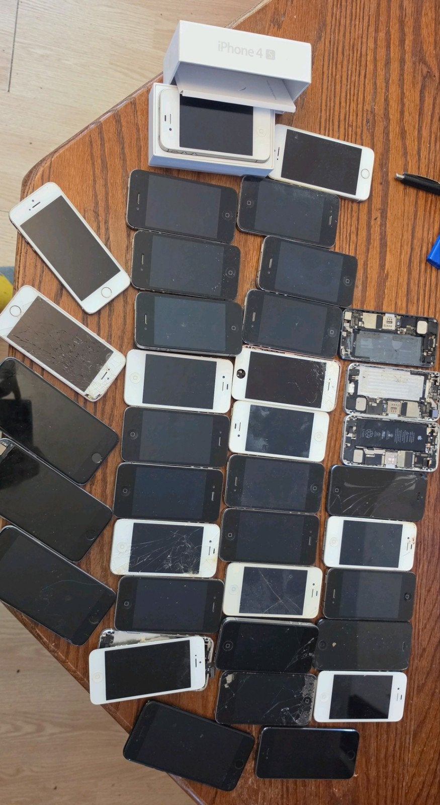 Partij iPhones voor onderdelen of reparatie, Telecommunicatie, Ophalen of Verzenden, Zonder simlock, Niet werkend, Zonder abonnement