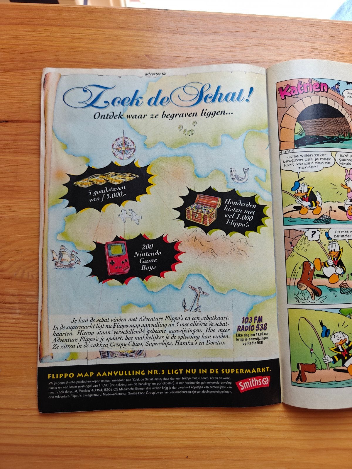 Flippo Reclame in Donald Duck - Zoek de Schat (2), Verzamelen, Flippo's, Ophalen of Verzenden, Adventure, Losse flippo's