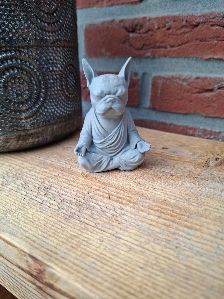 Meditatieve Franse Bulldog Beeldje, Ophalen of Verzenden, Nieuw